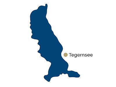 Carte des quartiers de la région de Tegernsee
