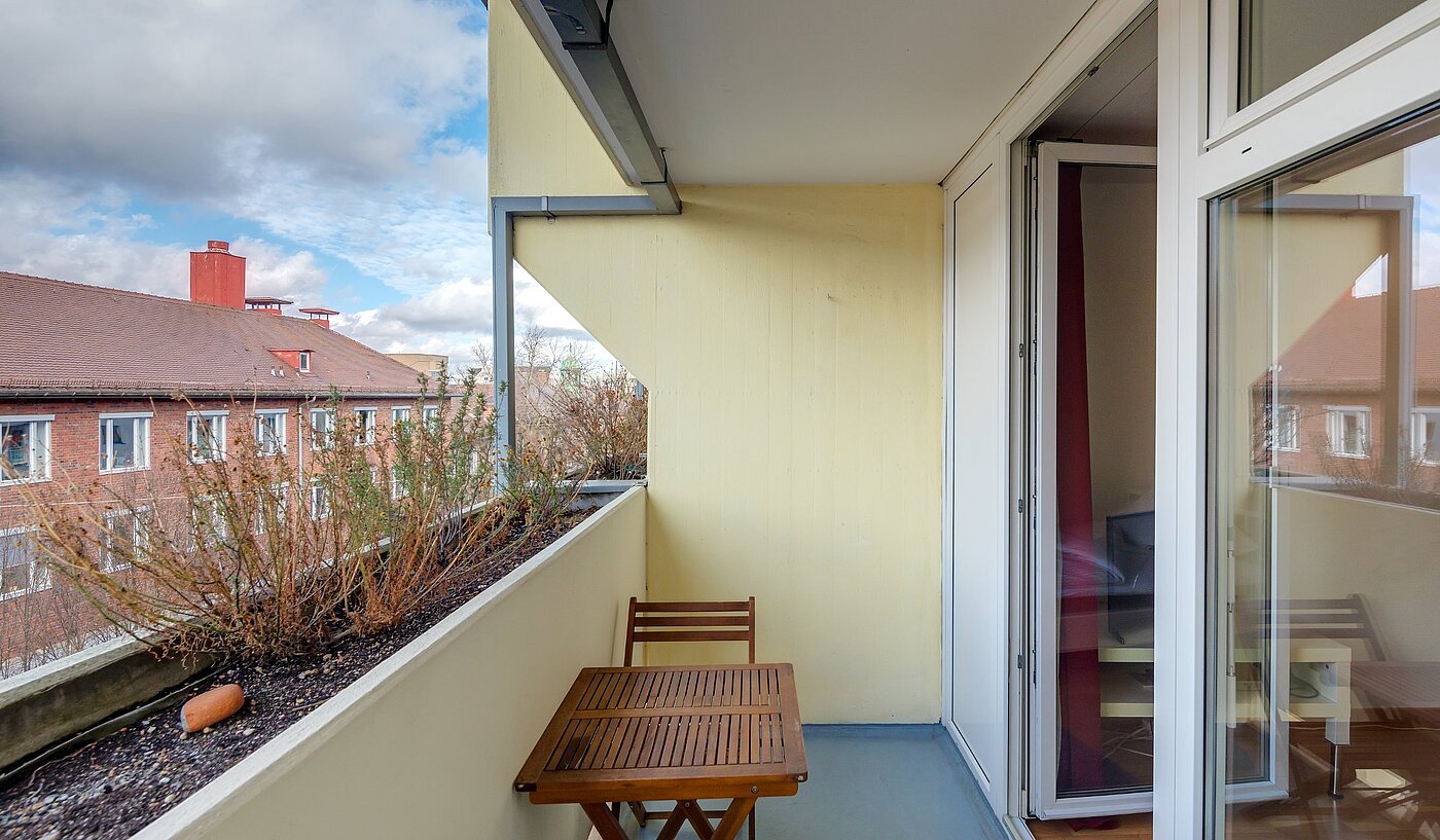 Appartement avec 1 pièce | München-Isarvorstadt | 2110ML3 | Sonniger Balkon