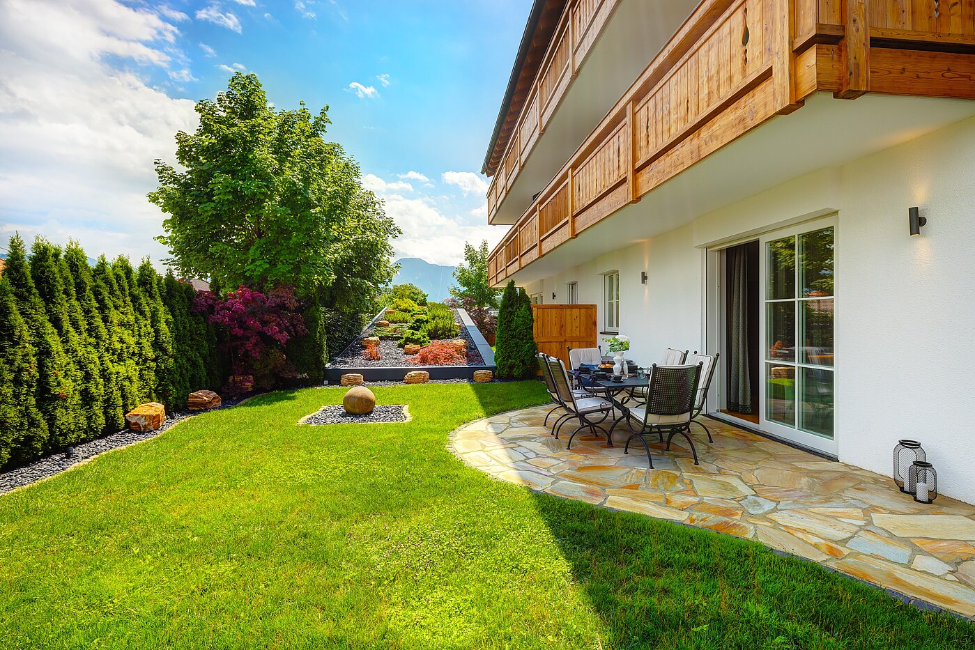 Appartement au rez-de-chaussée avec 3 pièces | Bad Wiessee | 70053 | Garten