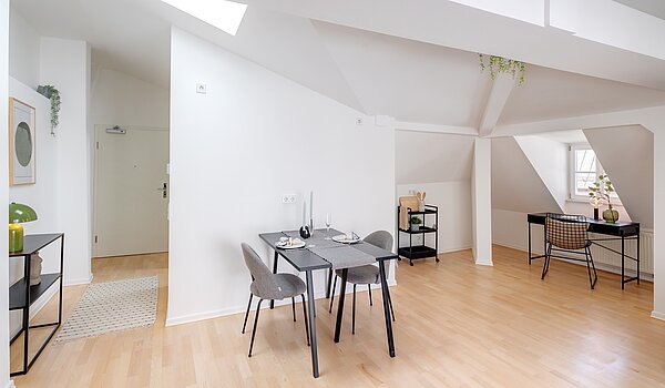 Appartement au dernier étage avec 1 pièce | München-Sendling | 700402 | Blick zur Küchen-Nische