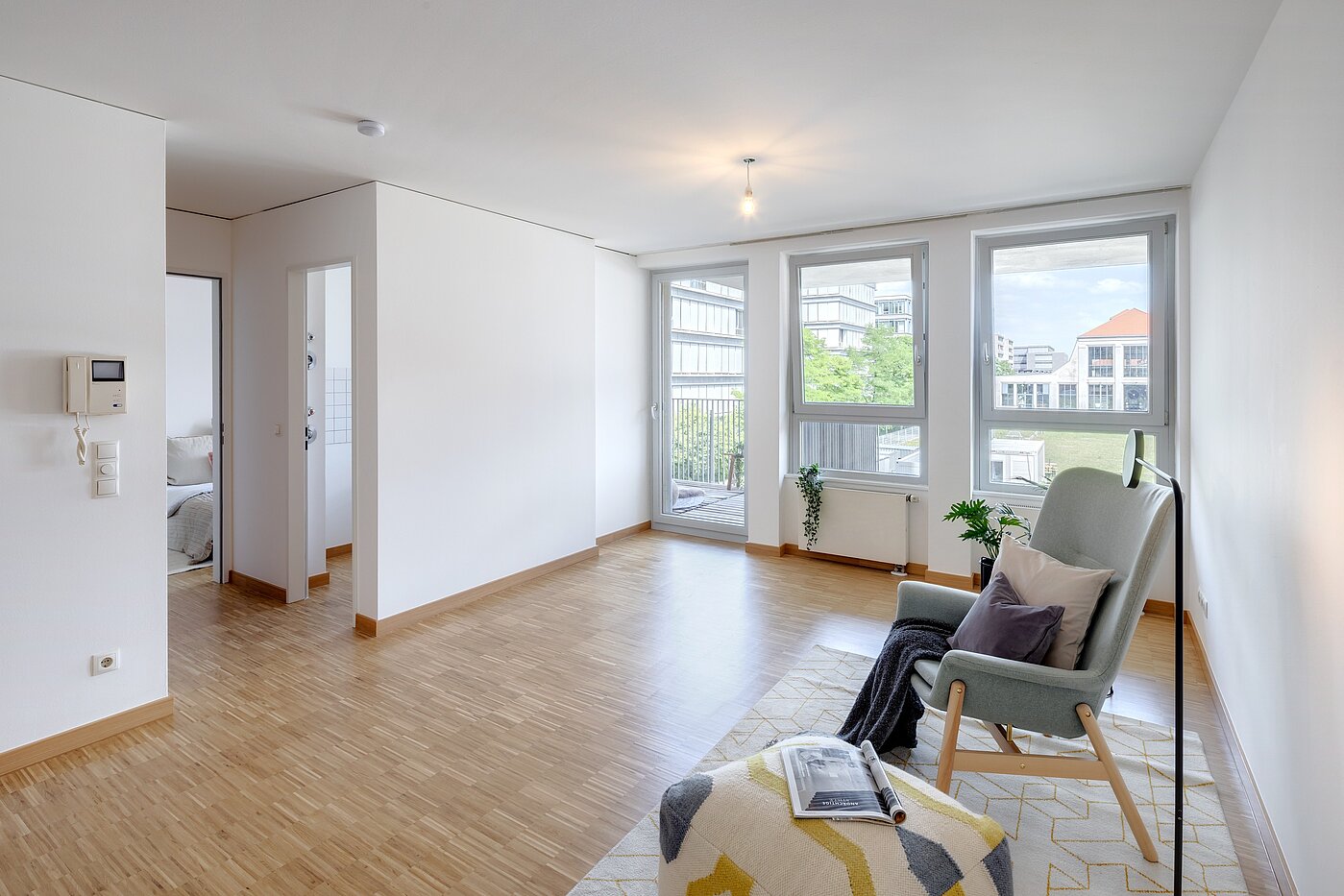 Appartement avec 2 pièces | München-Schwanthalerhöhe | 2206ML11 | Blick in den Wohnraum...