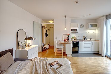 Milbertshofen : appartement d'une chambre dans un endroit calme