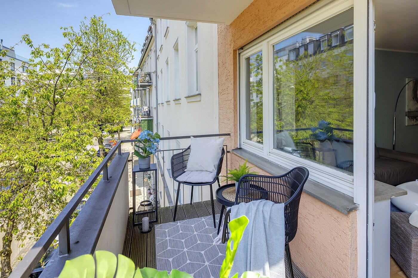 Appartement avec 2 pièces | München-Schwabing | 70013 | Balkon mit Westausrichtung