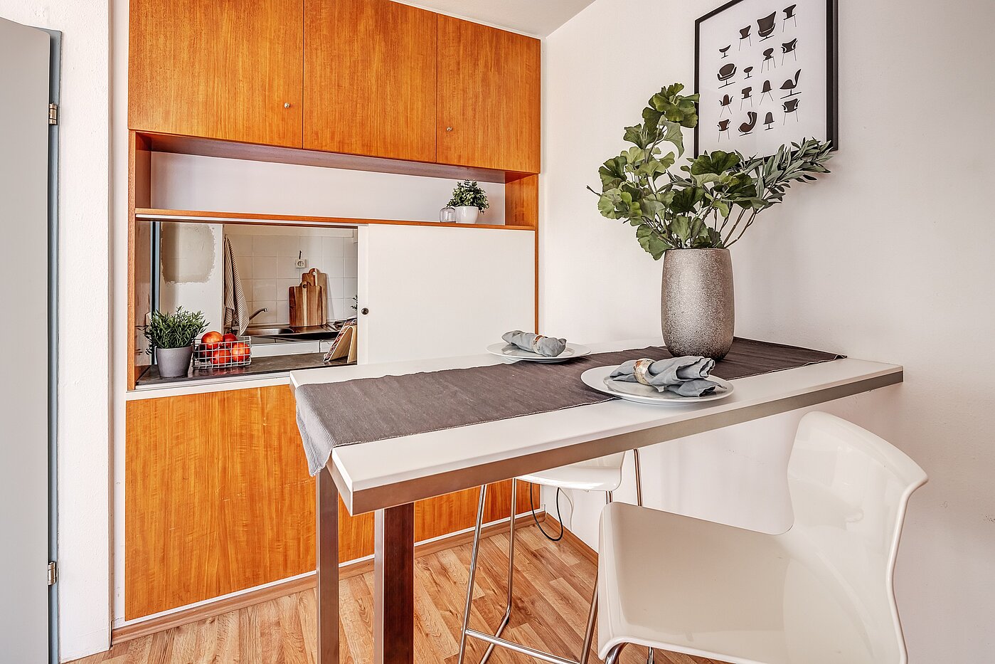 Appartement avec 1 pièce | München-Maxvorstadt | 2110ML8 | Essplatz mit Apartmentküche...