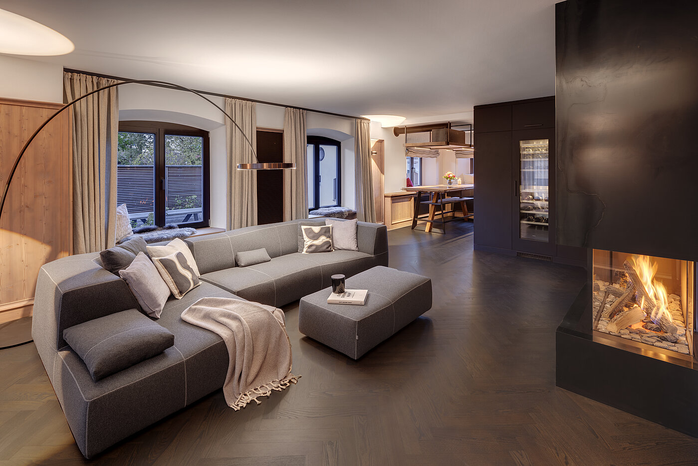 Propriété particulière avec 15 pièces | Bad Wiessee | 701592 | Chalet I Wohnzimmer mit Kamin