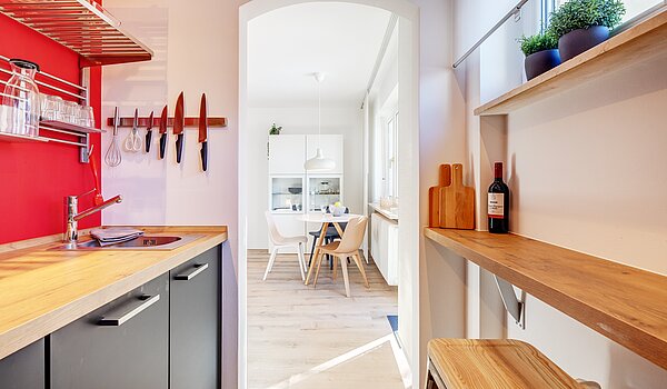 Appartement au rez-de-chaussée avec 2 pièces | München-Moosach | 70462 | Blick auf den Essbereich