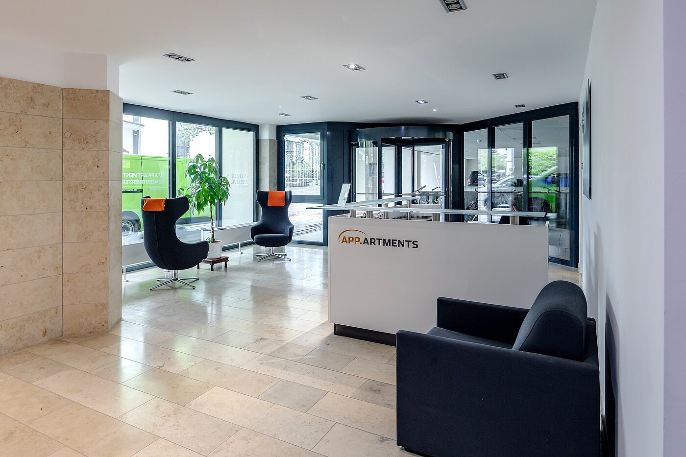 Appartement avec 1 pièce | München-Bogenhausen | 1807ML5 | Empfangsbereich mit Concierge