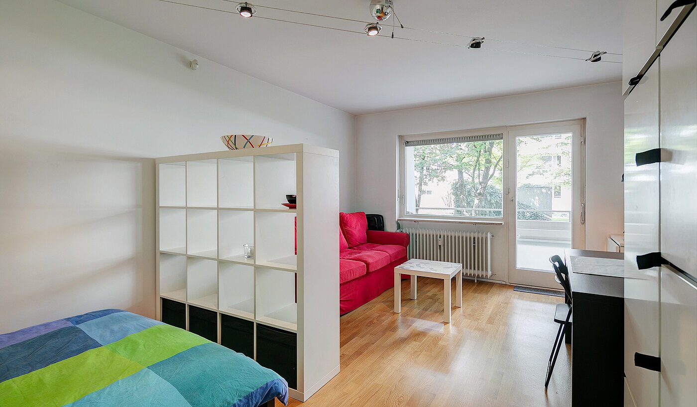 Appartement au rez-de-chaussée avec 1 pièce | München-Nymphenburg | 2203ML1