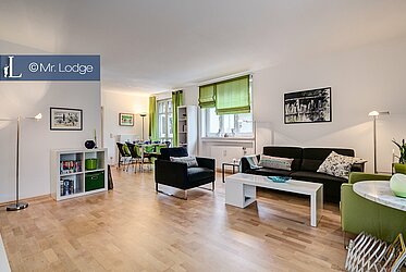 Bestlage Altbogenhausen: Moderne 2-Zimmer-Wohnung mit Westbalkon
