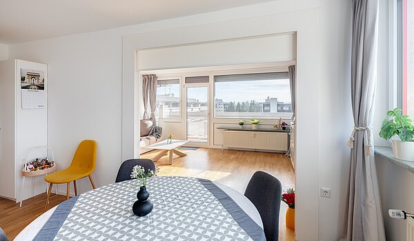 Appartement avec 3 pièces | München-Schwabing | 70318 | ...Wohnbereich offen...
