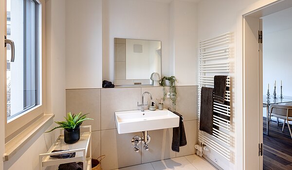 Terrassenwohnung avec 2 pièces | München-Harlaching | 70372 | Tageslichtbad