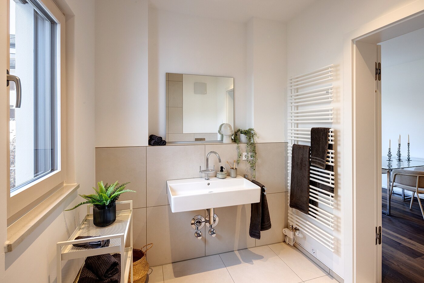 Terrassenwohnung avec 2 pièces | München-Harlaching | 70372 | Tageslichtbad