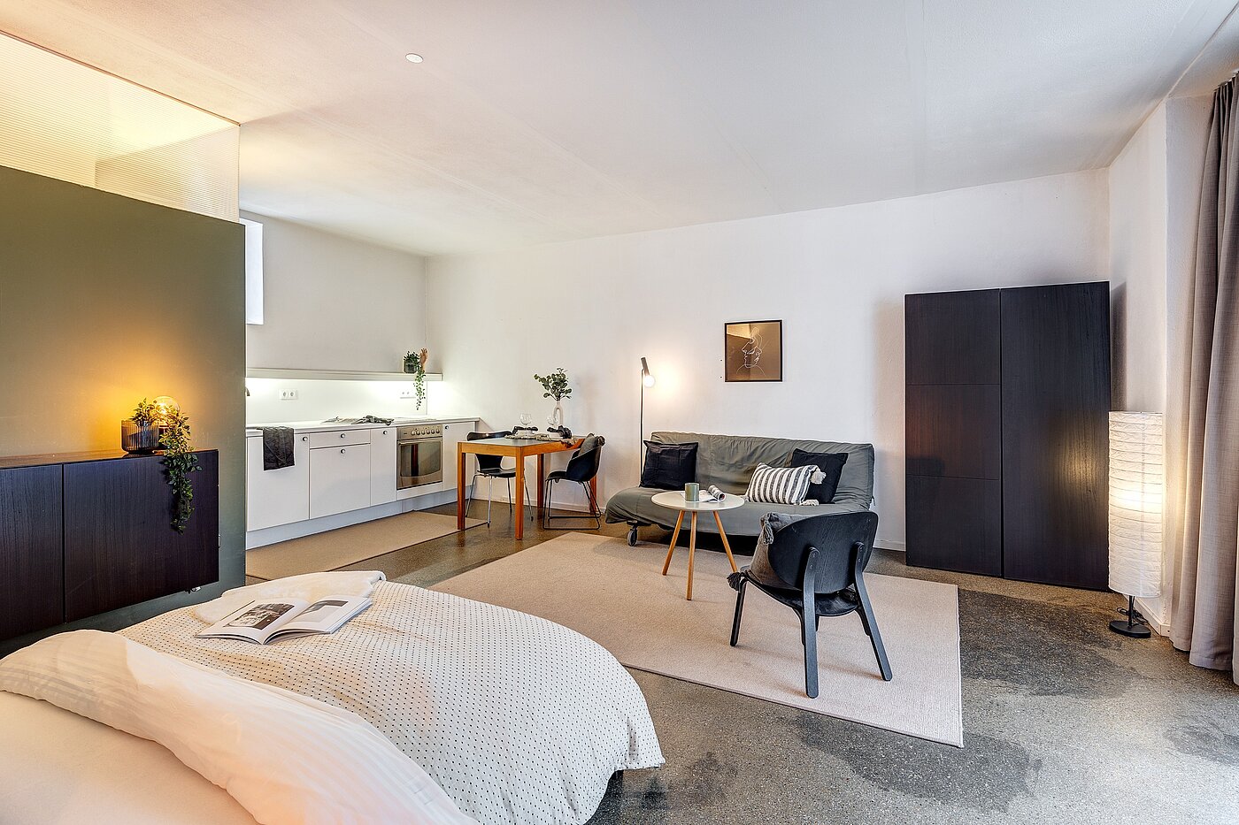 Appartement loft avec 1 pièce | München-Isarvorstadt | 2211ML7 | Blick vom Eingang in den Raum