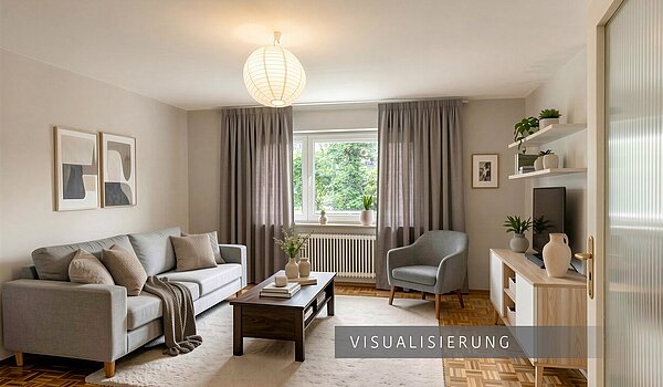 Rez-de-chaussée surélevé avec 2.5 pièces | München-Schwabing | 70441 | VISUALISIERUNG