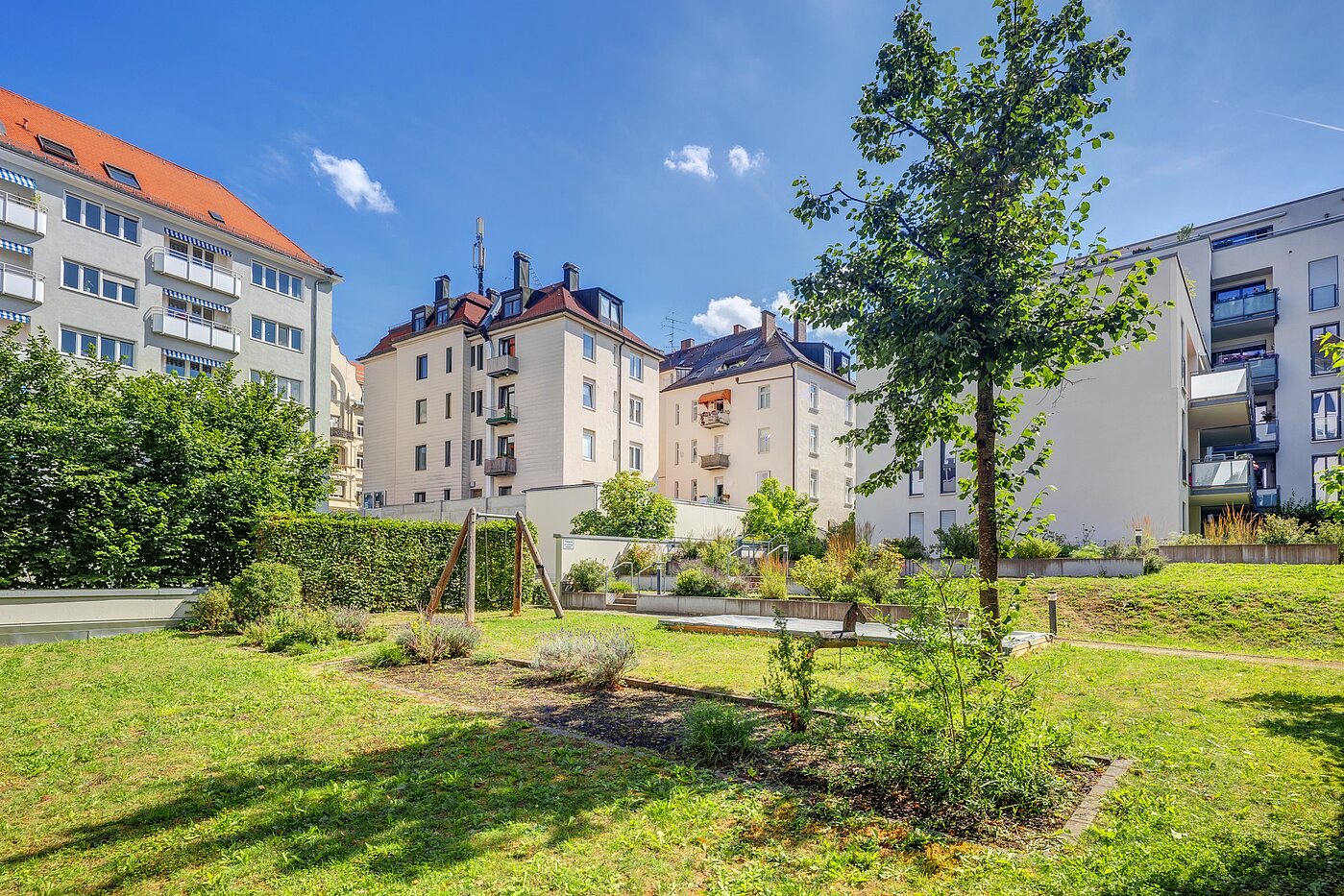 Appartement au rez-de-chaussée avec 1.5 pièces | München-Sendling | 702632 | ...im ruhigen, grünen Innenhof