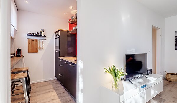 Appartement au rez-de-chaussée avec 2 pièces | München-Moosach | 70462 | Zugang zur Küchenzeile