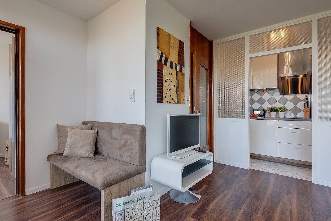 Appartement avec 1.5 pièces | München-Neuhausen | 1807ML3 | Blick zur Küche