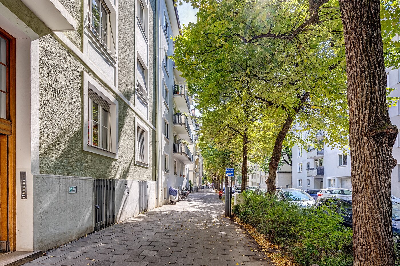 Appartement avec 3 pièces | München-Schwabing | 2212ML1 | ...viel Grün im Sommer