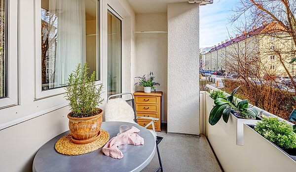 Appartement avec 3 pièces | München-Bogenhausen | 2112ML3 | sonniger Balkon