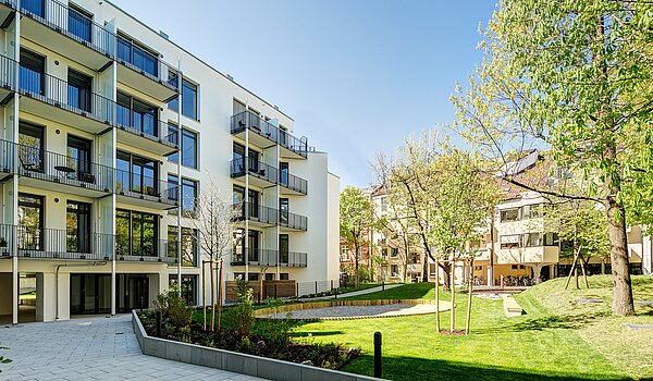 Apartment avec 1.5 pièces | München-Bogenhausen | 702971 | Gartenansicht