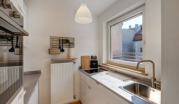 Appartement avec 1 pièce | München-Schwabing | 70449 | Separate Küche mit ...