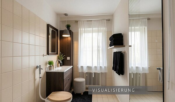 Rez-de-chaussée surélevé avec 2.5 pièces | München-Schwabing | 70441 | VISUALISIERUNG