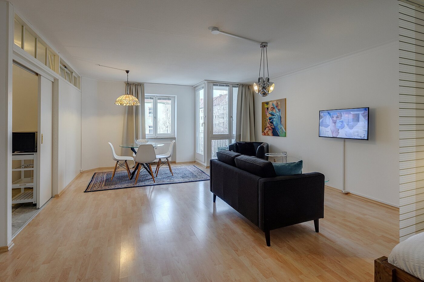 Appartement avec 1 pièce | München-Lehel | 2001ML10 | Wohnen und Schlafen