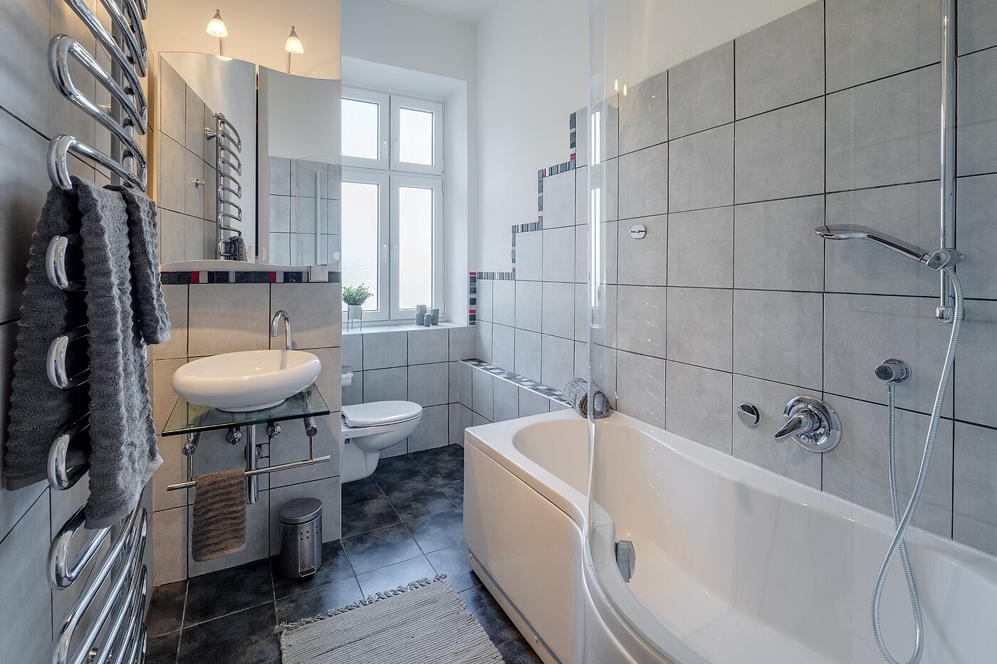 Appartement avec 5 pièces | München-Au | 2009ML3 | Wannenbad mit Fenster...