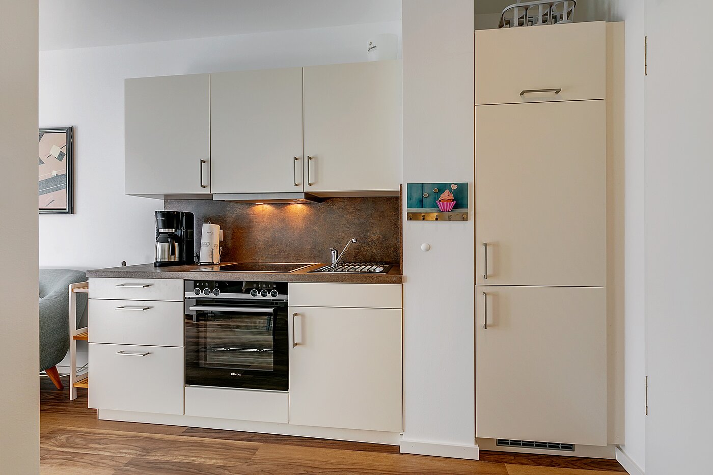 Appartement au rez-de-chaussée avec 1 pièce | München-Milbertshofen | 2202ML8 | Integrierte Küchenzeile