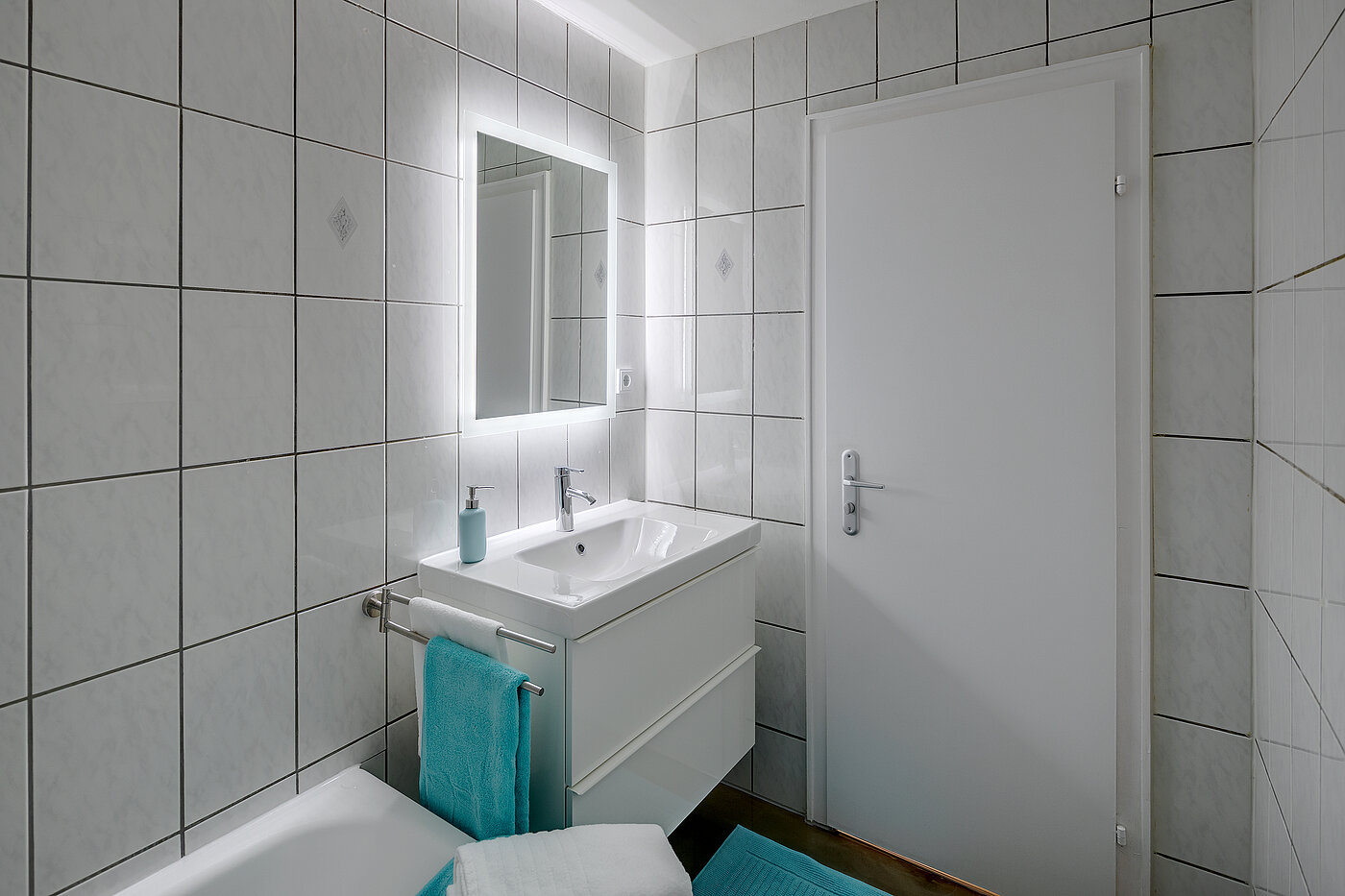 Appartement avec 1 pièce | München-Obergiesing | 70420 | Weiß gefliest