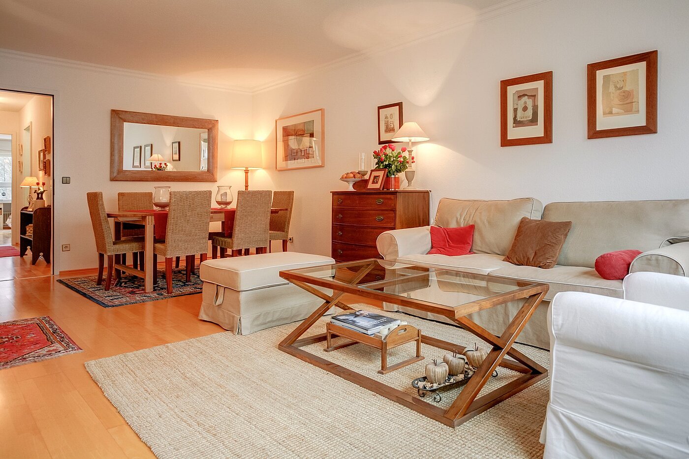 Appartement avec 3 pièces | München-Au | 2003ML17 | Helles Wohnzimmer mit Essplatz