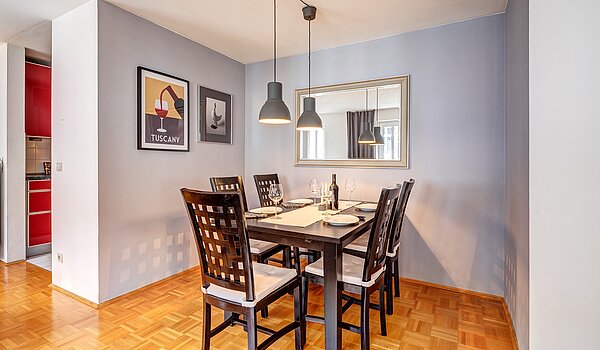 Appartement en duplex avec 3 pièces | München-Lehel | 2209ML5 | ...Essbereich mit offener und...