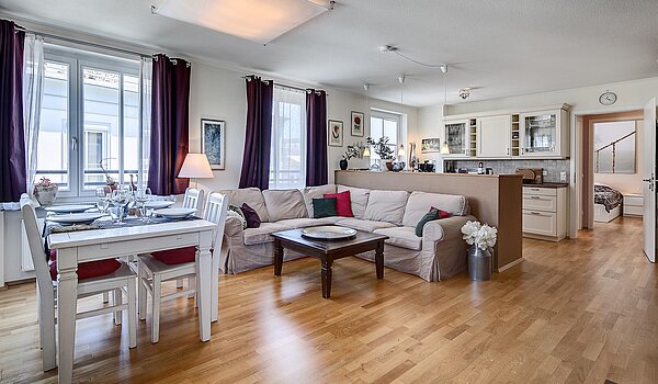 Appartement en duplex avec 4 pièces | München-Haidhausen | 1704ML1 | großes Wohnzimmer