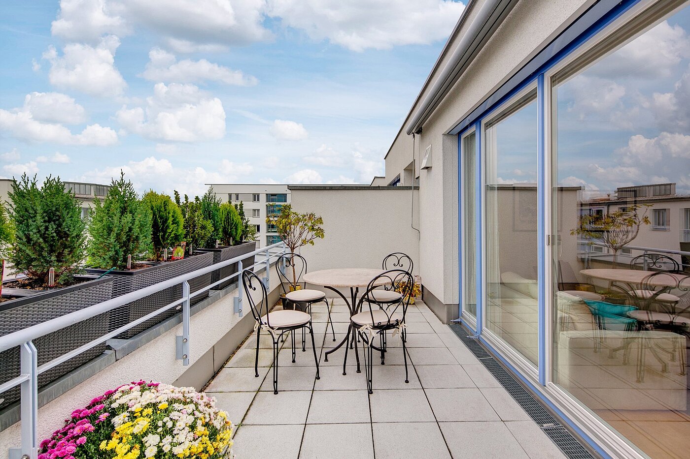 Appartement avec 3 pièces | München-Riem | 1906ML3 | ...zur großen süd-Terrasse.