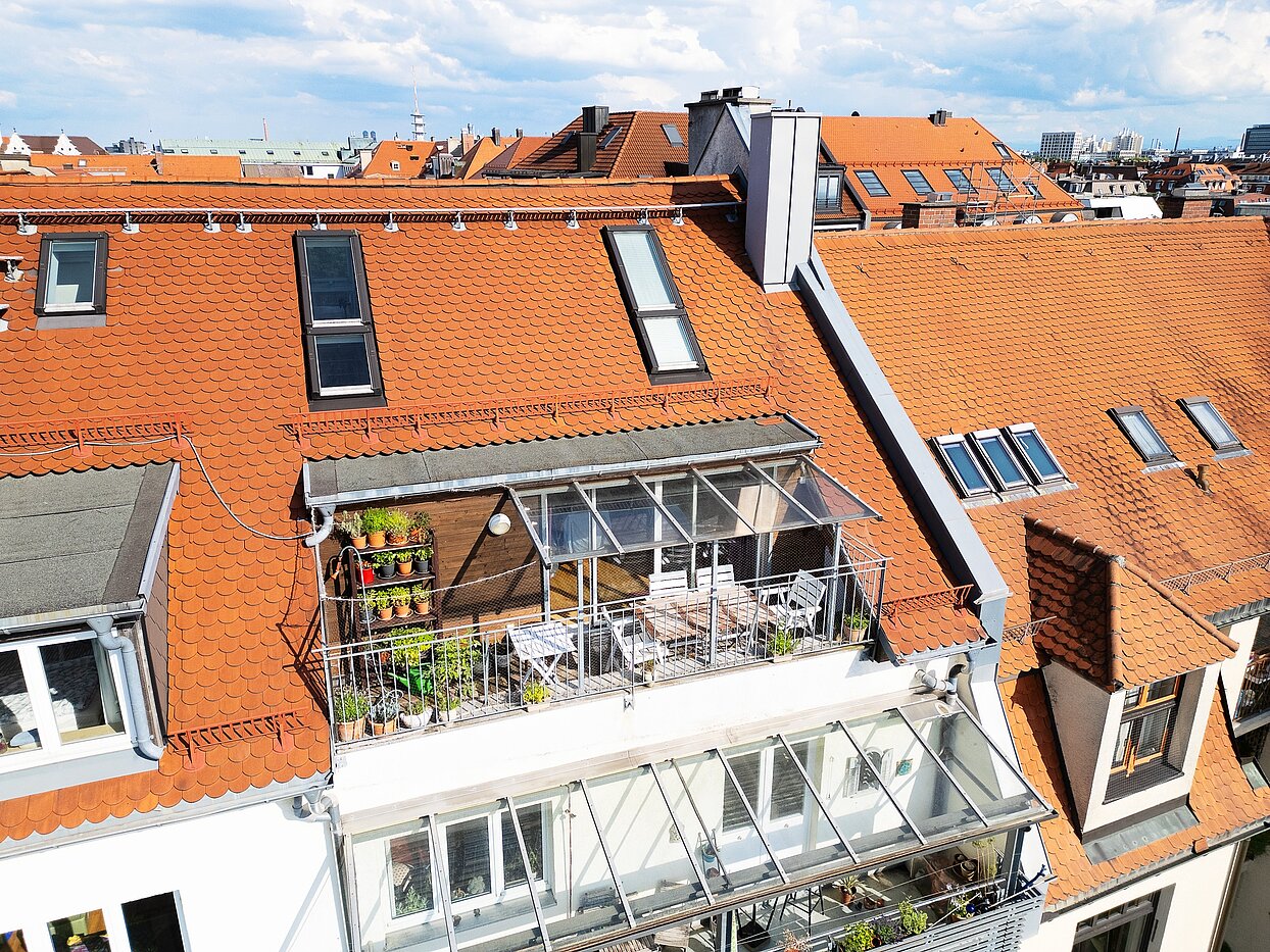 Appartement avec 5 pièces | München-Neuhausen | 70140 | Vogelperspektive