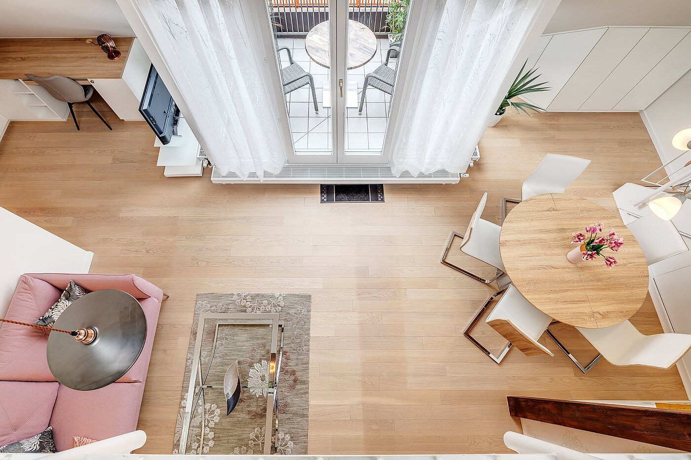 Appartement avec 2.5 pièces | München-Moosach | 2012ML4 | Blick von der Galerie