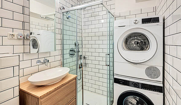 Appartement avec 3 pièces | München-Au | 70447 | Badezimmer mit Waschmaschine