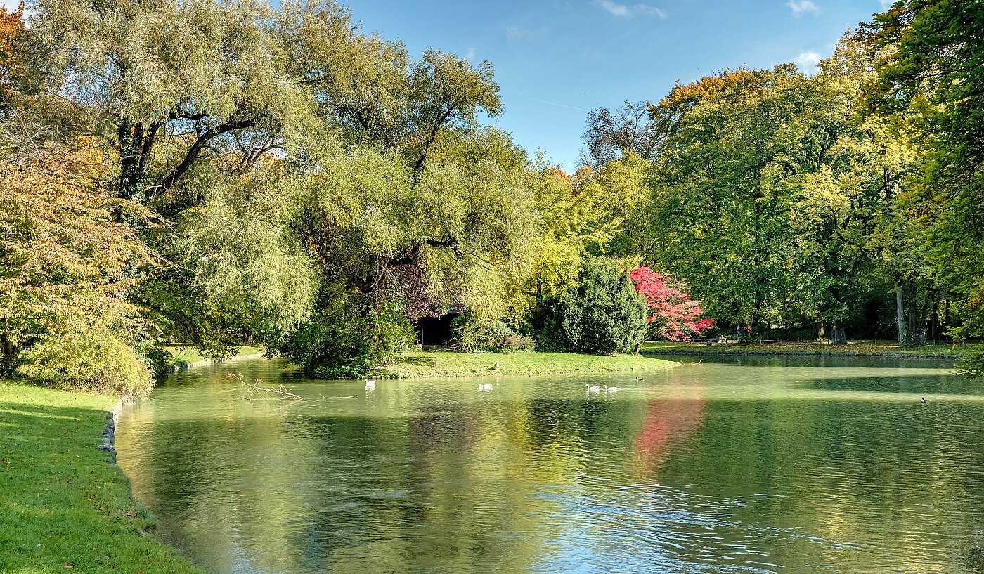 Rez-de-chaussée surélevé avec 2 pièces | München-Lehel | 2012ML1 | Herbst im Englischen Garten