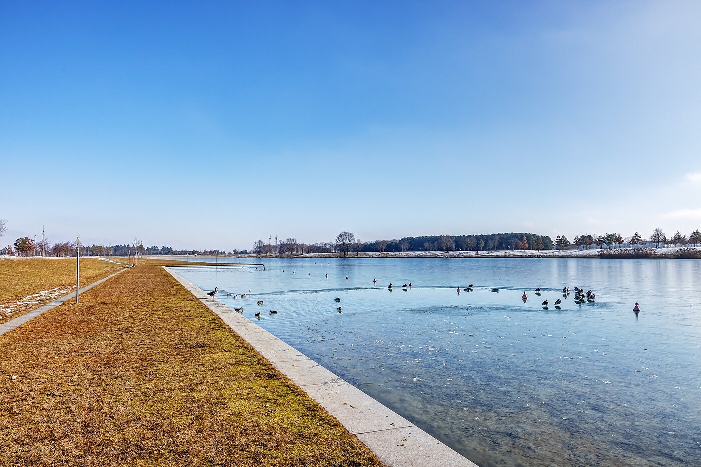 Appartement au dernier étage avec 3 pièces | München-Riem | 701701 | ...und im Winter