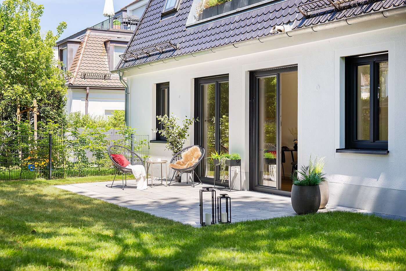 Terrassenwohnung avec 3 pièces | München-Harlaching | 70371 | Große Westterrasse