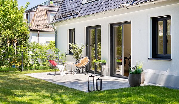 Terrassenwohnung avec 3 pièces | München-Harlaching | 70371 | Große Westterrasse