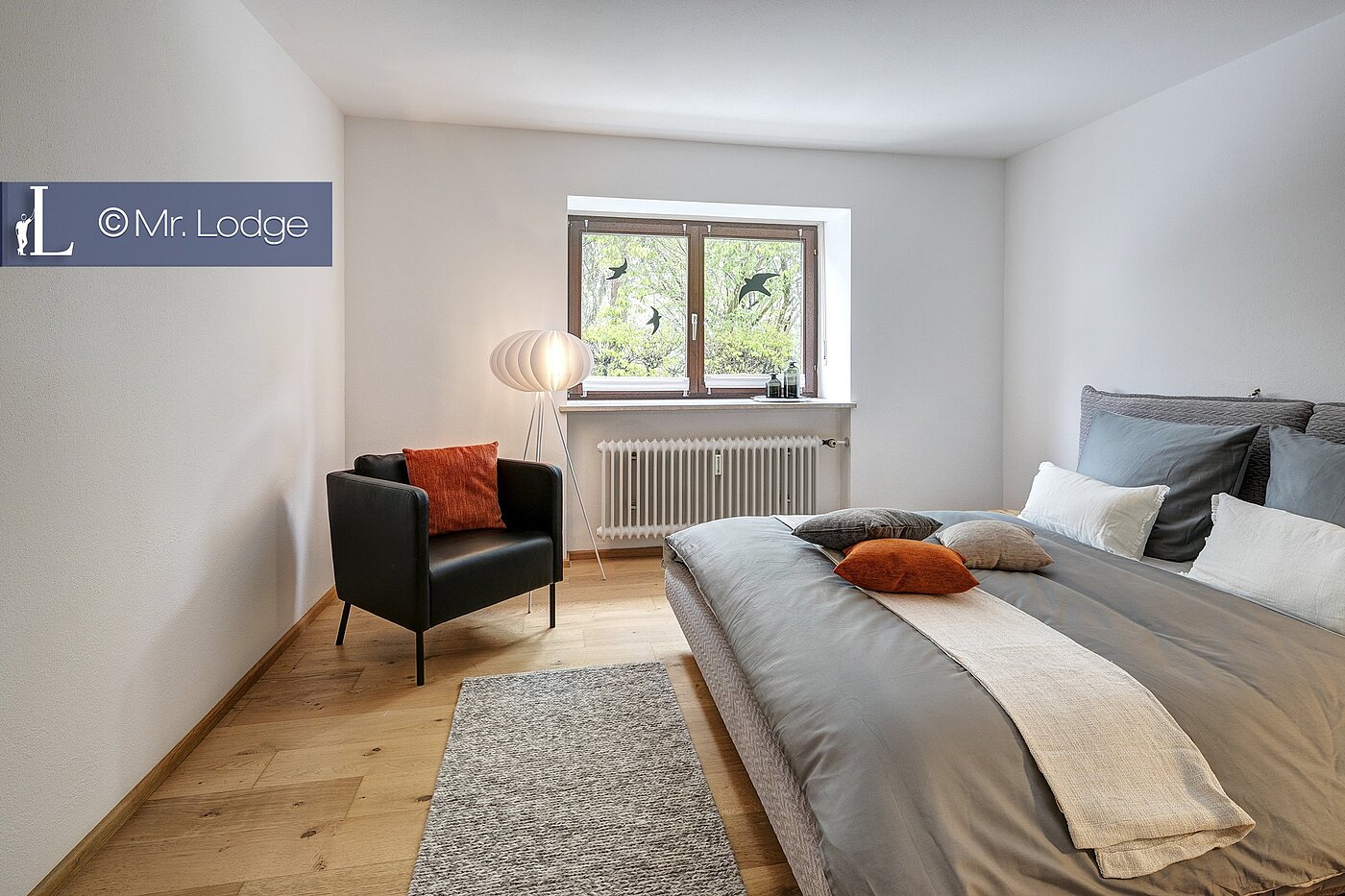 Appartement au rez-de-chaussée avec 2 pièces | München-Harlaching | 1704ML6 | Schlafzimmer