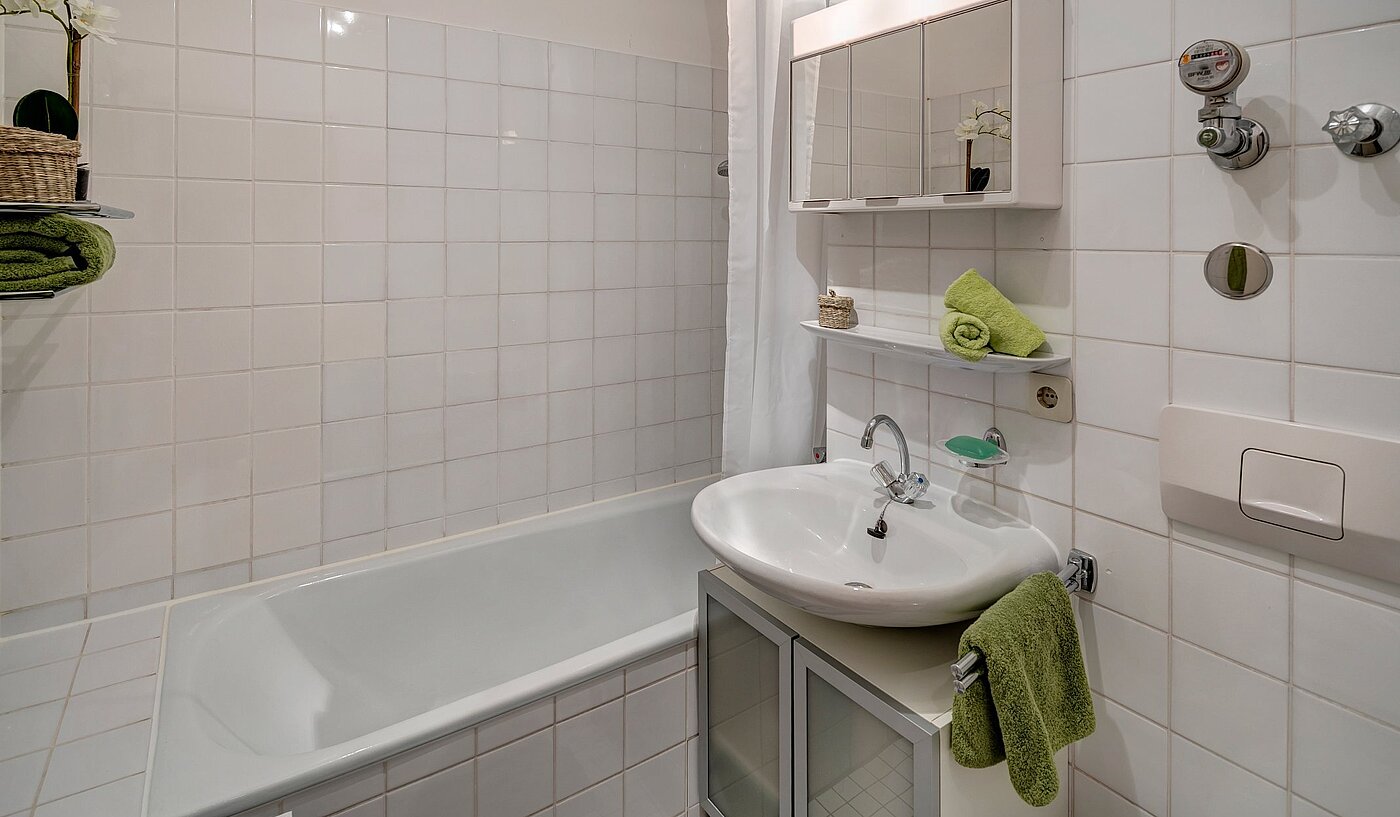Appartement avec 1.5 pièces | München-Lehel | 2107ML9 | ...mit Badewanne