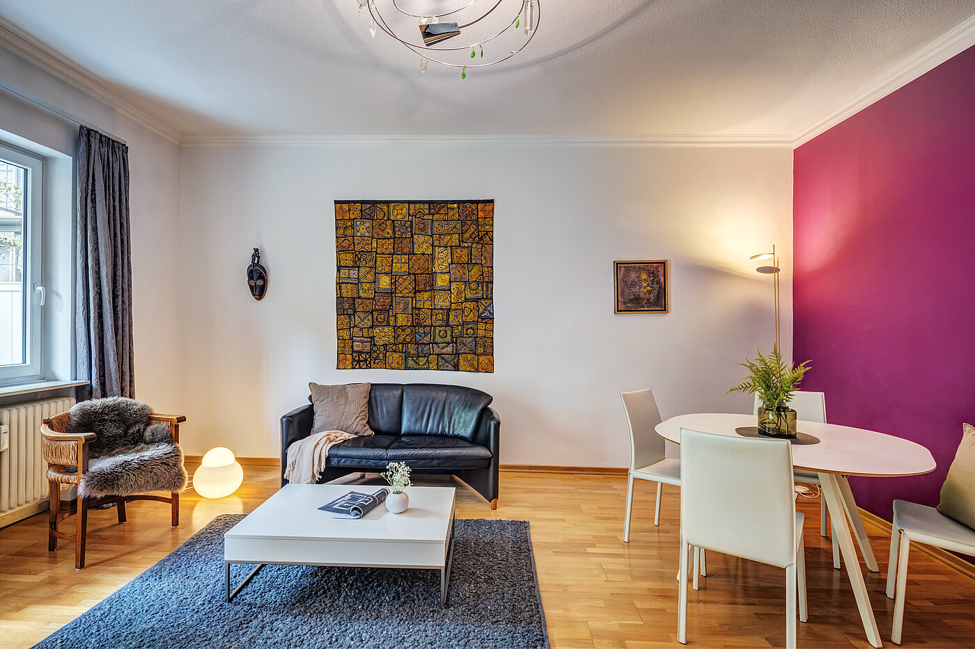 Appartement au rez-de-chaussée avec 2 pièces | München-Schwabing | 70394 | Offener Wohn- Essbereich