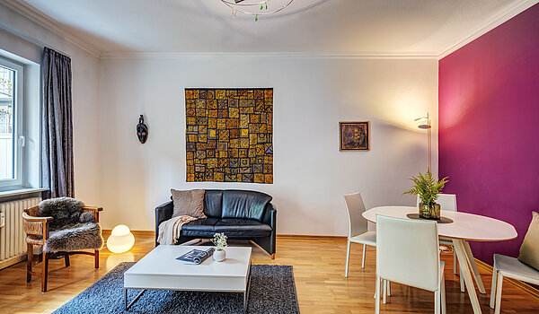 Appartement au rez-de-chaussée avec 2 pièces | München-Schwabing | 70394 | Offener Wohn- Essbereich