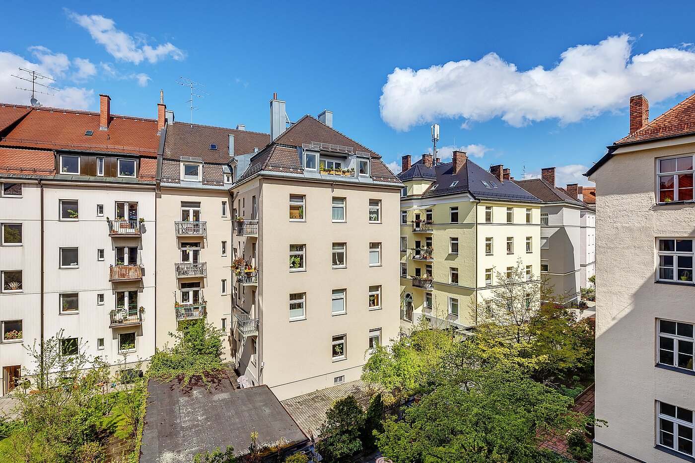 Appartement avec 1.5 pièces | München-Schwanthalerhöhe | 2211ML8 | Aussicht vom Balkon