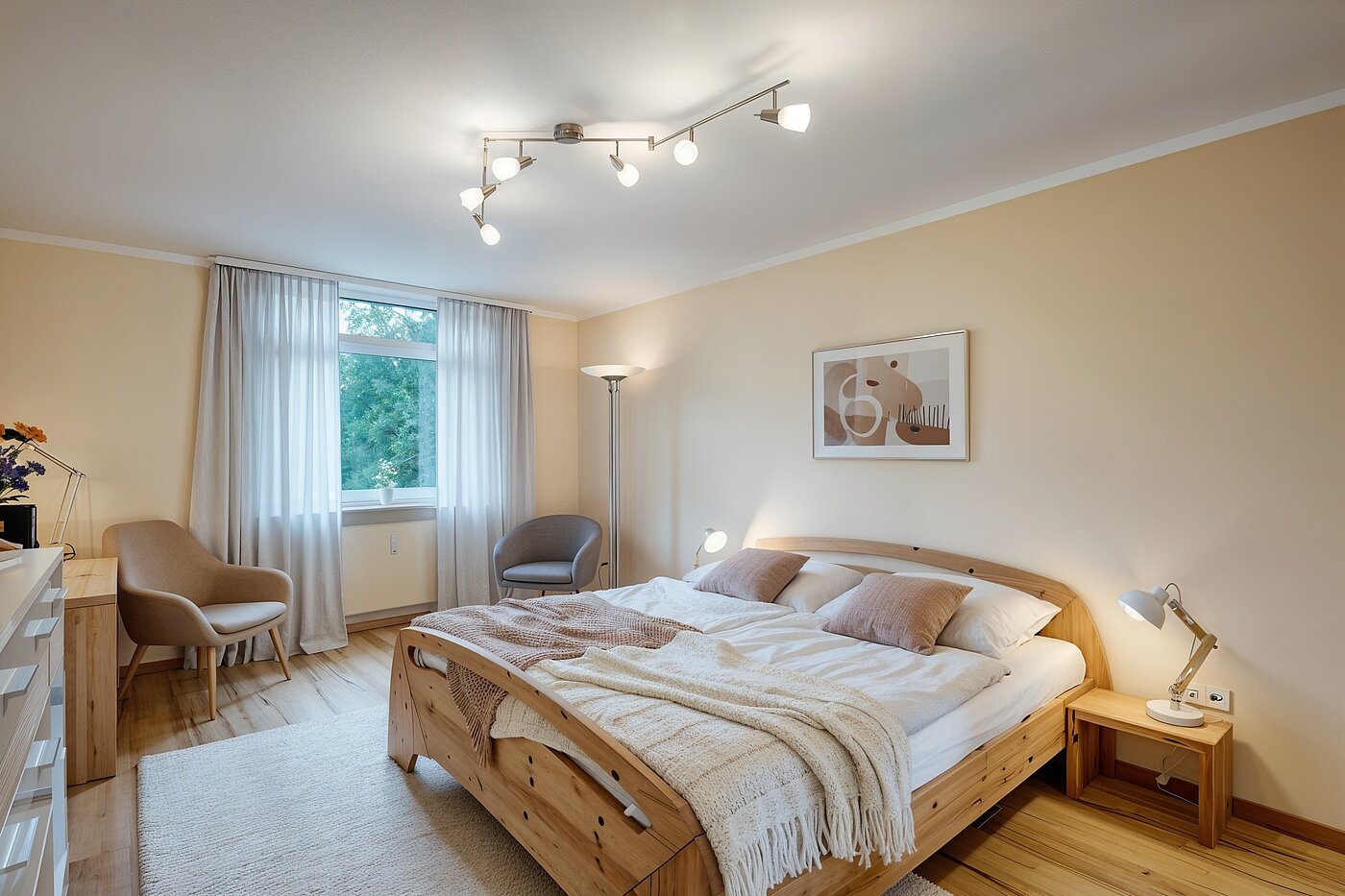 Appartement avec 4 pièces | München-Aubing | 70276 | Schlafzimmer I (KI-generierte Inhalte)