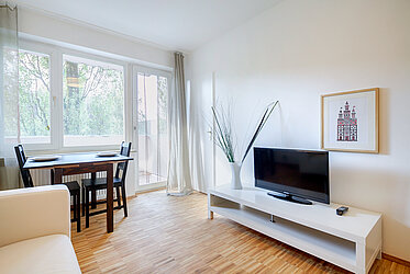 Sendling : appartement lumineux d'une pièce avec balcon près de la Theresienwiese - disponible