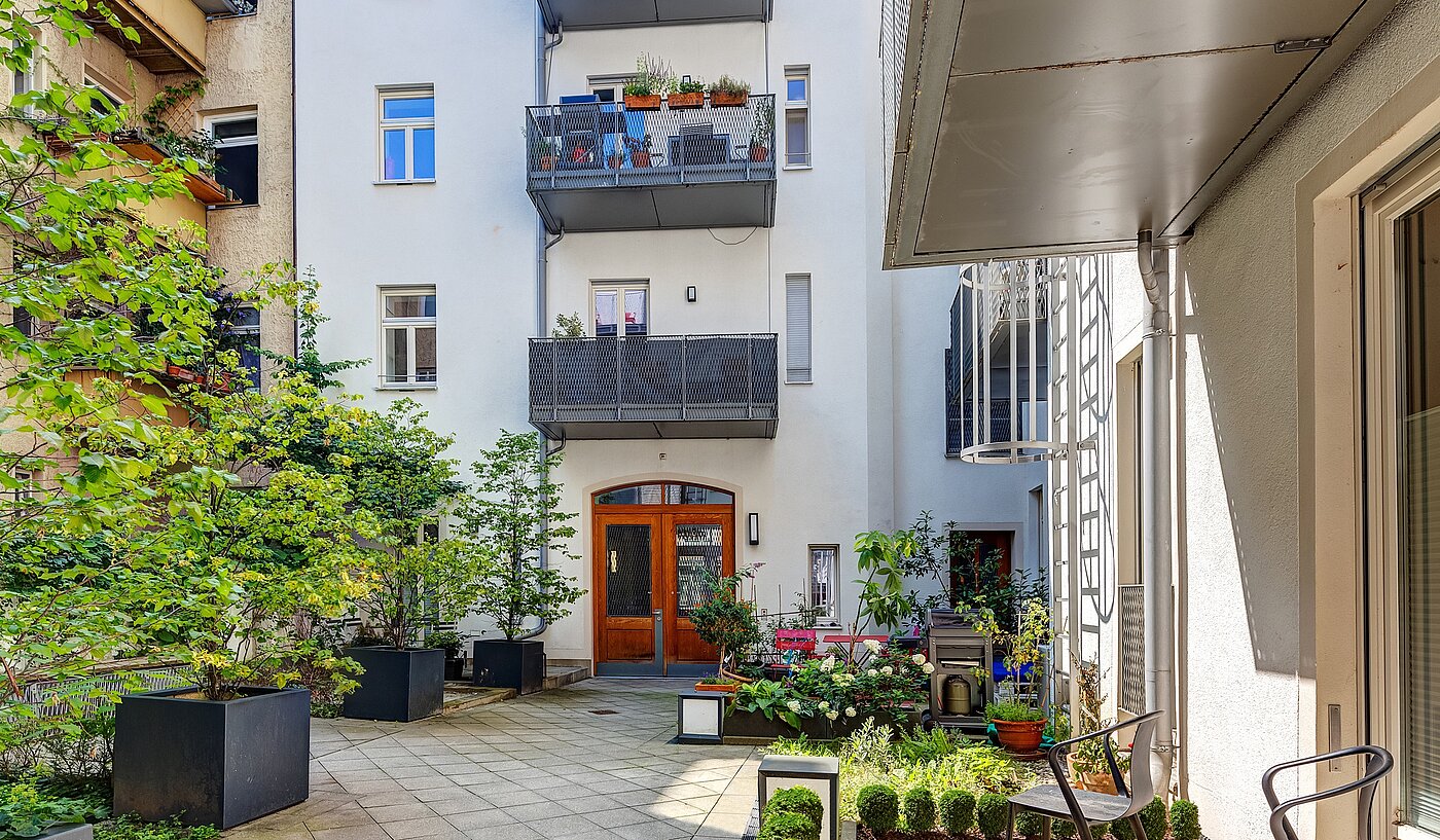 Appartement au rez-de-chaussée avec 1.5 pièces | München-Lehel | 70149 | Rückgebäude