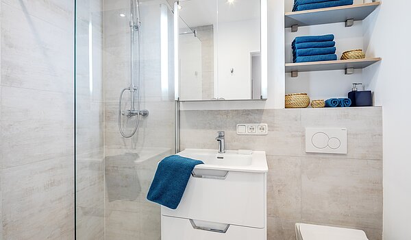 Appartement au rez-de-chaussée avec 2 pièces | München-Moosach | 70462 | Badezimmer